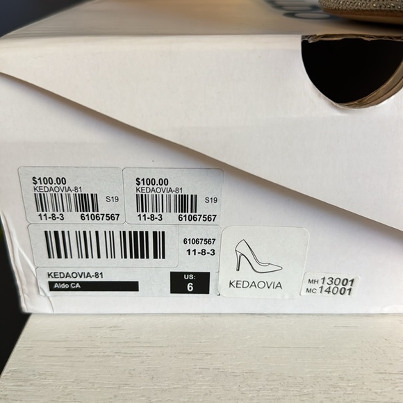 Aldo Kedaovia silver sparkle heels - Picture 6 of 7